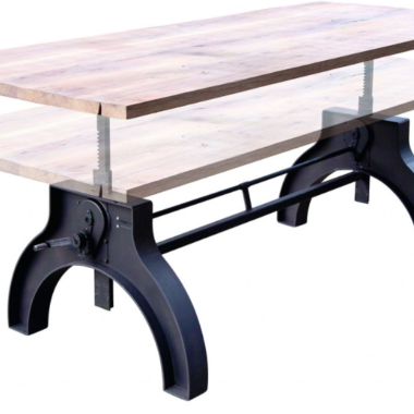 Industrial height adjustable table